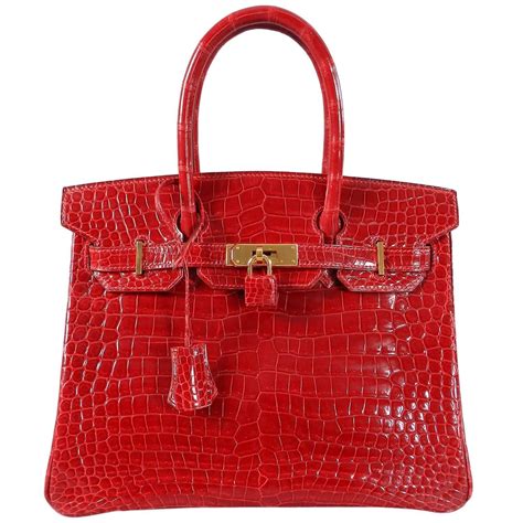 red Hermes handbags